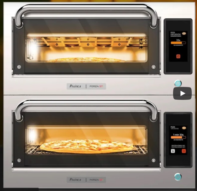 Forno pizza lastro programável