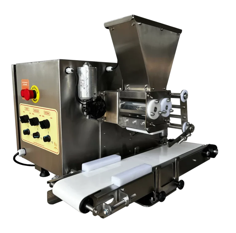 Máquina Automática para Pão de Queijo, Chipa e Cookies com Corte a Fio – Equipam
